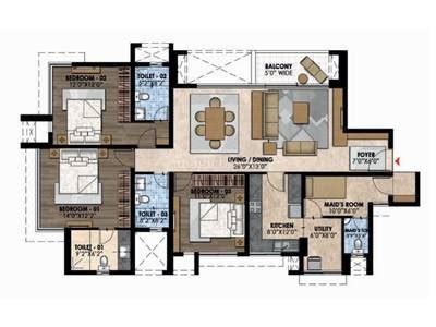 Pebble Bay in Dollars Colony, Bangalore: Price, Brochure, Floor Plan ...