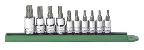 GEARWRENCH, Torx Press Fit Bit Socket Set,10 Pc. - 41XL72|80722 - Grainger