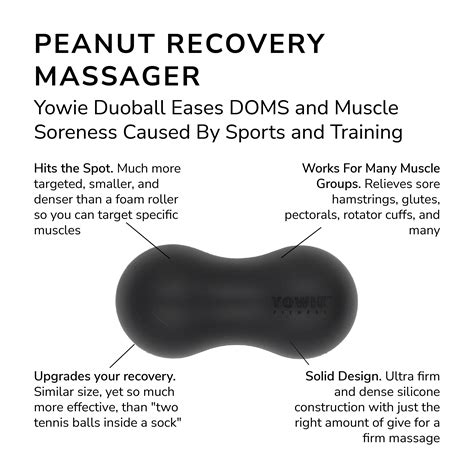 Peanut Recovery Massager | Duo Ball to Loosen Sore Muscles | Yowie