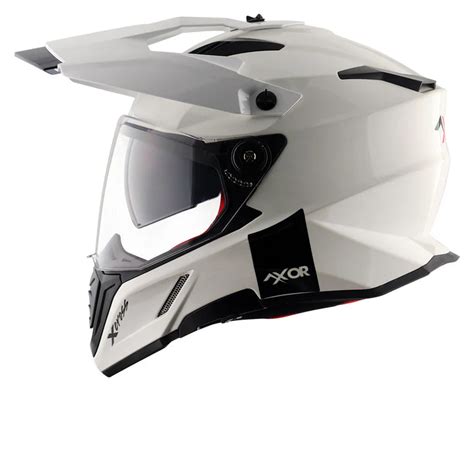 AXOR X-CROSS DUAL VISOR HELMET - WHITE – BikeFormers