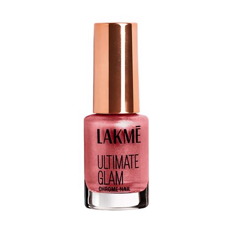 Buy Lakme Ultimate Glam Chrome Nail Polish - Red (6 ml) Online at Best ...