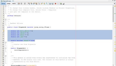 Image result for Simple Stopwatch Java Netbeans