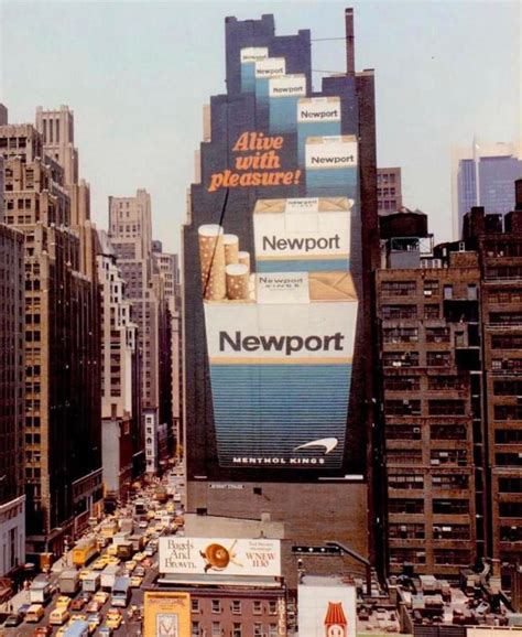 1981 Newport Cigarette Billboard Ad on 34th Street, New York City : r ...