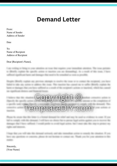 Demand Letter Template Texas - Best Templates Resources