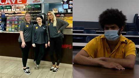 Man behind bars, 3 female gas station employees hailed as heroes after helping pregnant woman ...