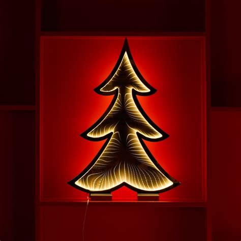 Melrose International Tree Infinity Light 24.5H Acrylic UL Plug ...