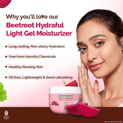 Beetroot Hydraful Light Gel Moisturizer with Beetroot & Hyaluronic Acid ...