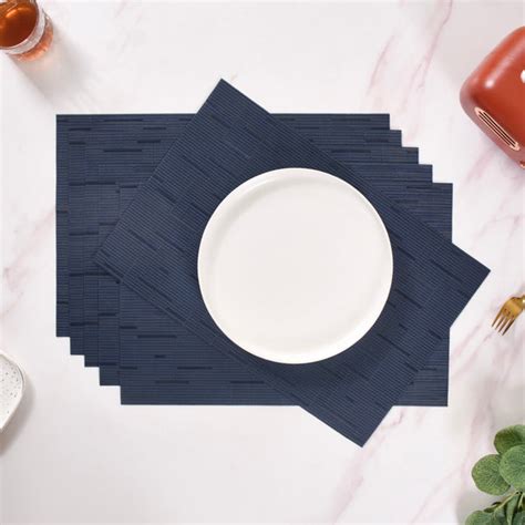 Woven Waterproof Placemat Set Of 6 Online - Premium Table Mat | Nestasia