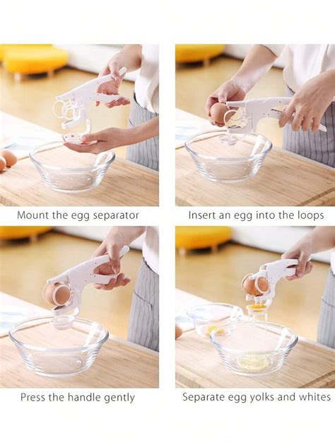One Pack (1 Pieces) Handheld Egg Opener Egg Slicer Egg White Separator ...