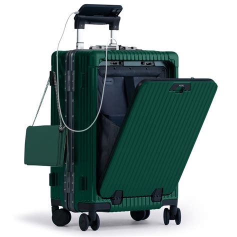 NOBL Travel Carry On Luggage, Noble Zipperless Aluminum Frame PC Hard Shell Suitcase, 23.5x15 ...