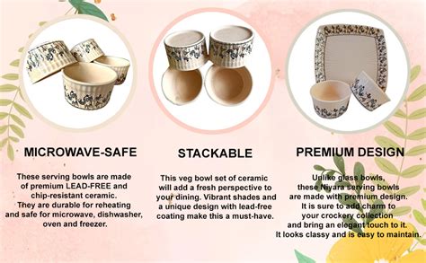 Buy Niyara Stoneware Handmade Ceramic Stylish Premium Bowls Egyptian ...