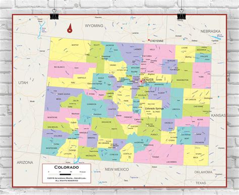County Map Of Colorado With Roads Colorado Road Map CO Road Map