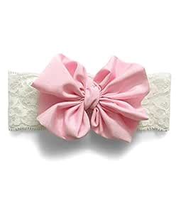 Knotty Ribbons Big Bow Hairband - Light Pink : Amazon.in: Jewellery