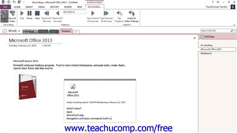 Image result for Recording in OneNote YouTube Video