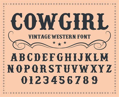 Western Font Wild West Font Cowgirl Font Old West Font Western Font ...