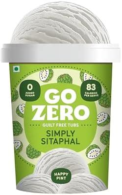 Go Zero Simply Sitaphal Low Calorie Guilt Free Icecream Tub, 500ml ...