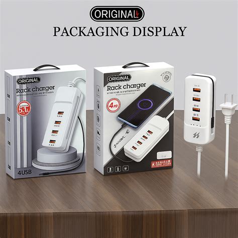 5.1A Rack Charger | 4 USB Ports + Type-C Output – ECellStreet