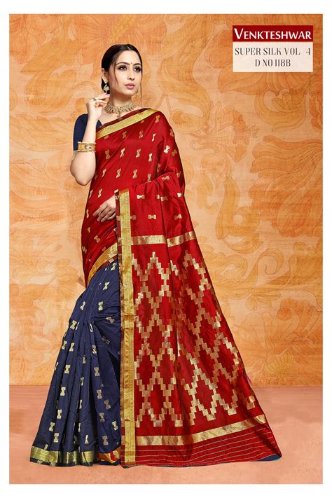 Super Silk 4 Art Silk Weaving Saree Collection :textileexport
