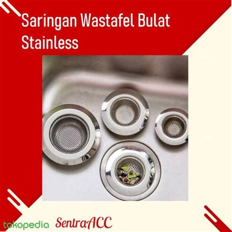 Jual Saringan Wastafel Bulat Stainless Penutup Lubang Bak Cuci Piring ...