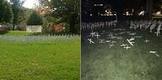 white abortion activists scream at black pro student abortion activists vandalize display of crosses to white abortion activists scream at black pro student abortion activists vandalize display of crosses to