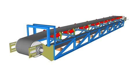 Belt Conveyor without drive | 3D Warehouse