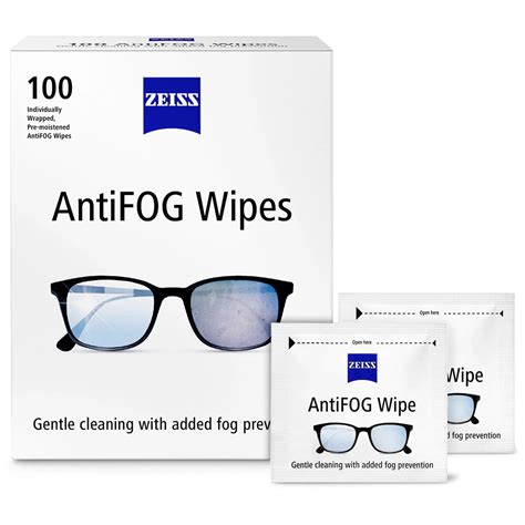 ZEISS Eyeglass Cleaner Anti-Fog Wipes for Lenses (100 ct.) - Walmart.com