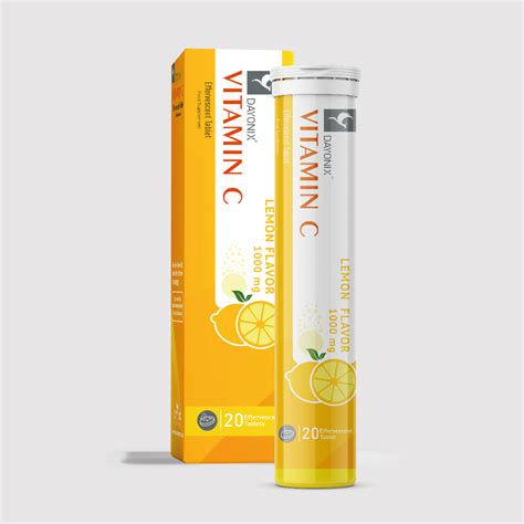 Vitamin C 1000 mg Lemon Flavor Effervescent Tablet - Dayonix Pharma