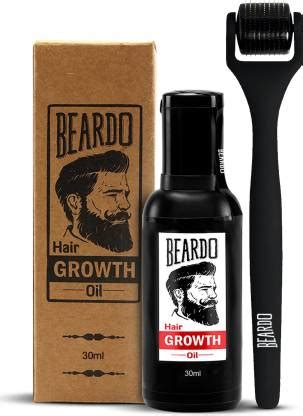 BEARDO Beard Growth Booster Regime|Activator Derma Roller I Beard and ...