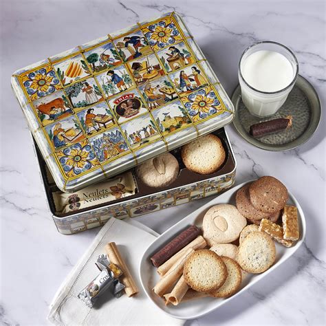 Shop Mosaic Gift Tin of Spanish Cookies Online | La Tienda