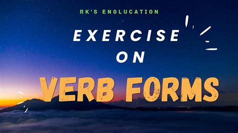Image result for Verb Form Exercise