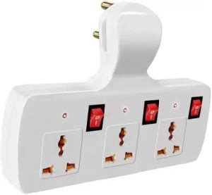 Hongli 3+3 Multi Plug 3 Socket Extension Boards Price in India - Buy ...