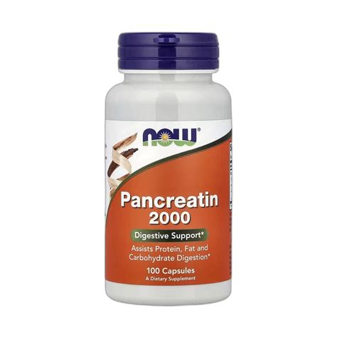 NOW Foods, Pancreatin 2000, 100 Capsules – Maple Herbs