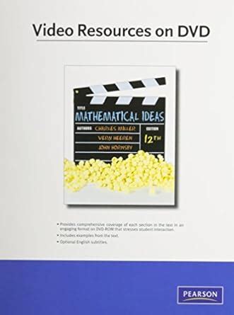 Buy Video Resources on DVD for Mathematical Ideas Book Online at Low ...