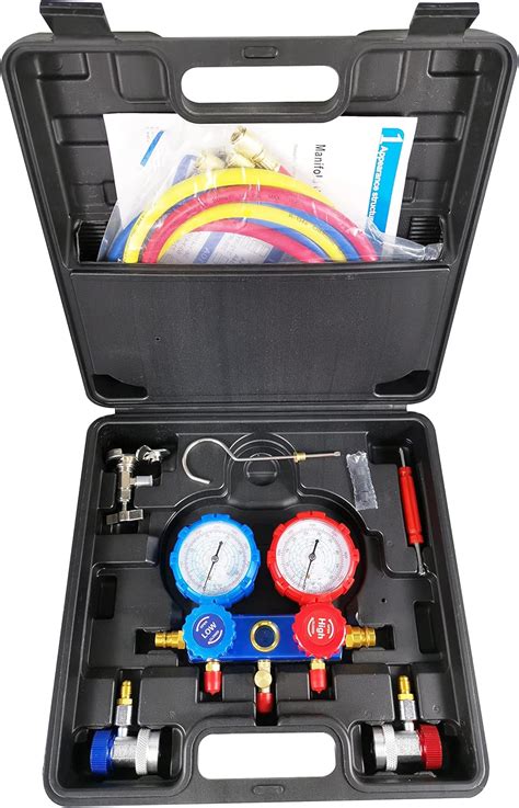 Buy UTMALL 3-Way AC Diagnostic Manifold Gauge Set for Freon Charging ...