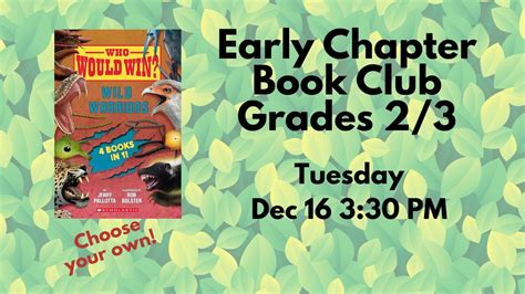 Early Chapter Book Club Grades 2 & 3 , 175 Parrott Ave, Portsmouth, NH ...