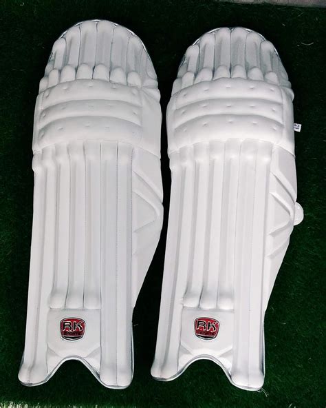 Buy RK KAIME SPORTS Men's Leather Test Opener Batting Pad (White ...