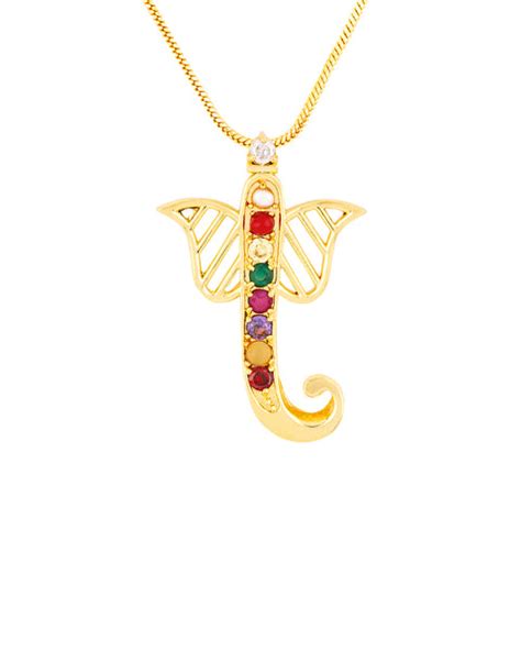 Navratan Extension Lord Ganesh Pendant – VOYLLA