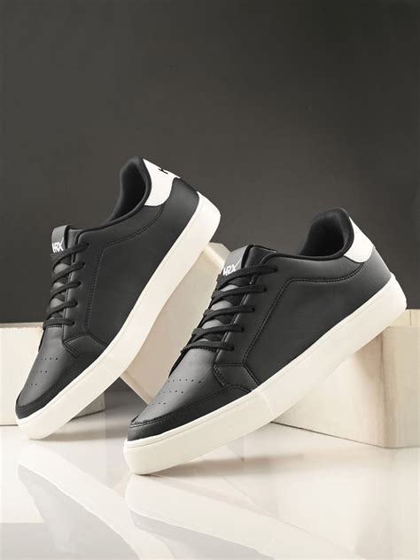 HRX by Hrithik Roshan Men Black & White Perforations Comfort Insole ...