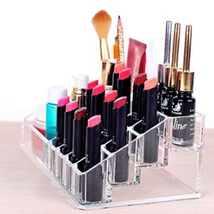 INOVERA (LABEL) Plastic 16 Compartment Cosmetic Display Cases Makeup ...