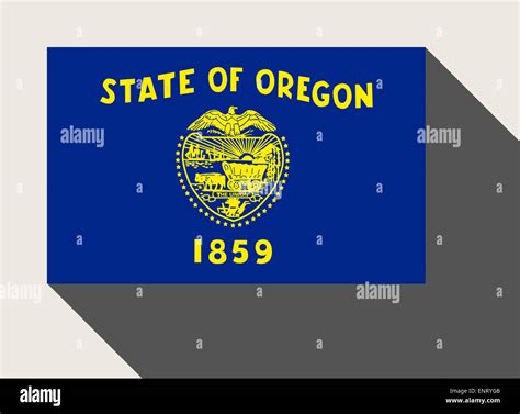 Oregon state map hi-res stock photography and images - Alamy