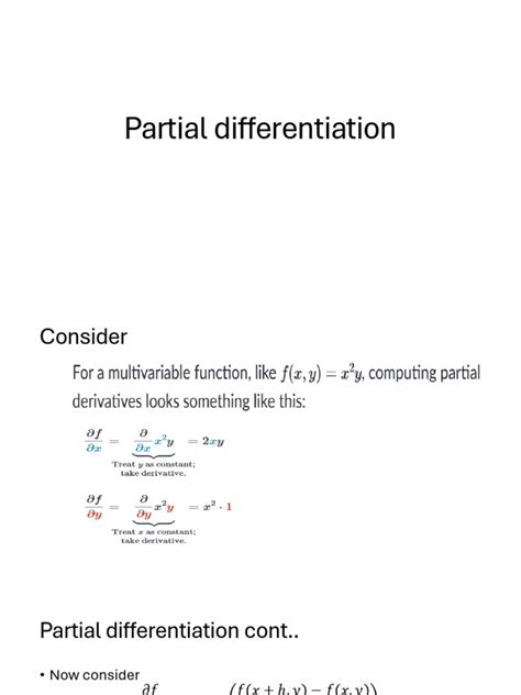 Image result for Partial Differentiation Tutorial