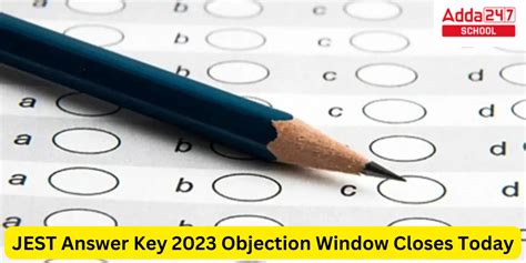 JEST Answer Key 2023 Out @jest.org.in, Objection Window Closes Today