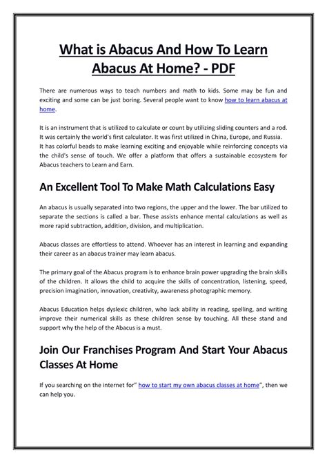 Image result for Abacus Basic Lessons