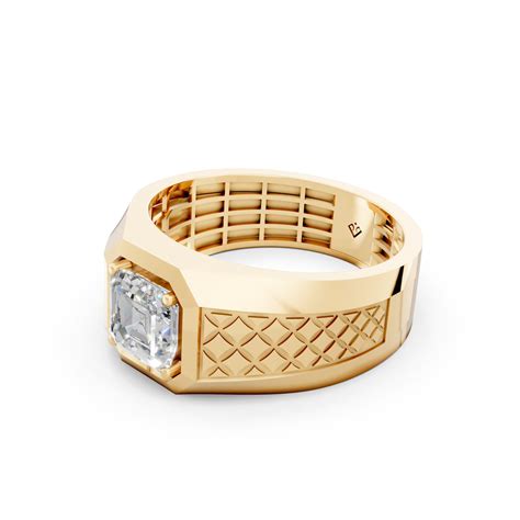 Hunter Emerald Solitaire Gents Ring – Purelume Pvt. Ltd.