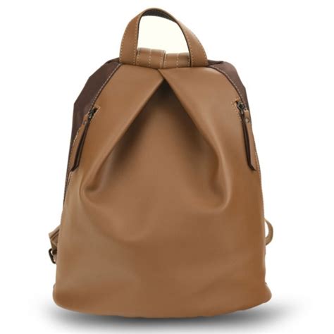 Leather Backpack – Light brown