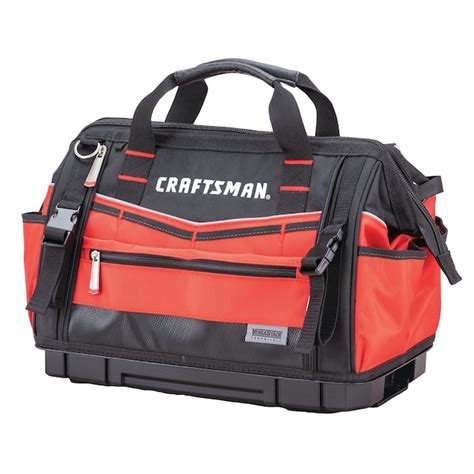 CRAFTSMAN VERSASTACK Red/Black Polyester 17-in Zippered Tool Bag ...