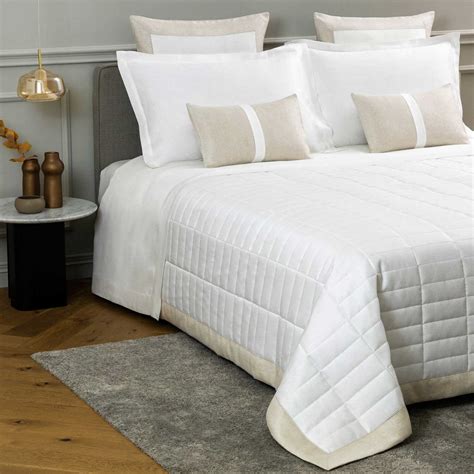 Rectangular Linen Light Quilt by Frette - Accessories | STIRpad