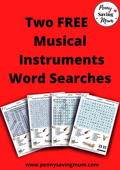 Image result for Word Search Musical Instruments