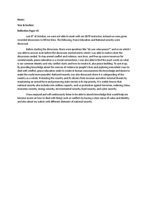 Image result for Reflection Paper