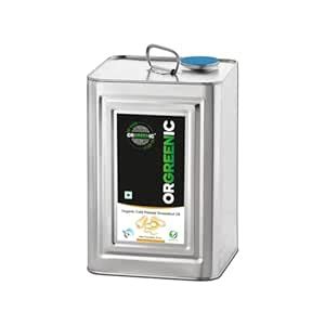 ORGREENIC Cold Pressed Groundnut Oil - 5 Litre | Organic Groundnut Oil ...